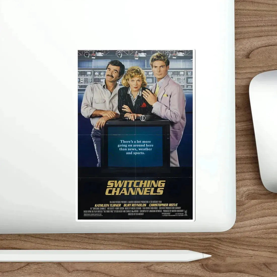 Switching Channels 1988 Movie Poster STICKER Vinyl Die-Cut Decal - The Sticker Space
