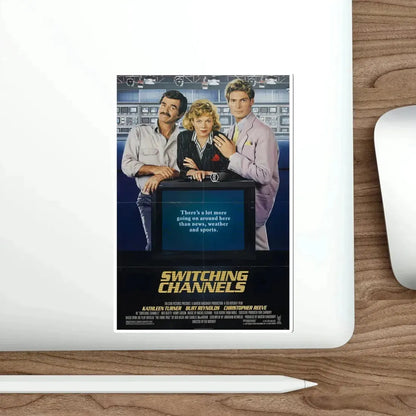 Switching Channels 1988 Movie Poster STICKER Vinyl Die-Cut Decal - The Sticker Space