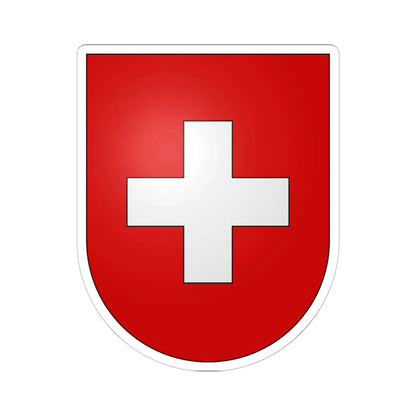 Switzerland-coat of arms (Switzerland) (Coat of Arms) STICKER Vinyl Kiss-Cut Decal 6 Inch White - The Sticker Space