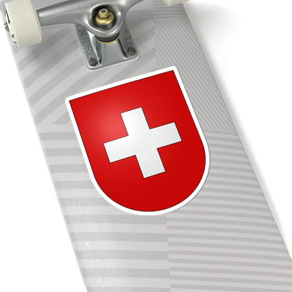 Switzerland-coat of arms (Switzerland) (Coat of Arms) STICKER Vinyl Kiss-Cut Decal - The Sticker Space