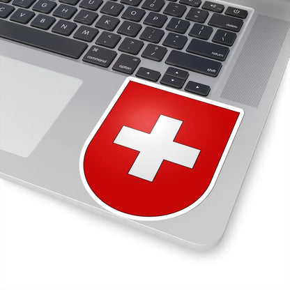 Switzerland-coat of arms (Switzerland) (Coat of Arms) STICKER Vinyl Kiss-Cut Decal - The Sticker Space