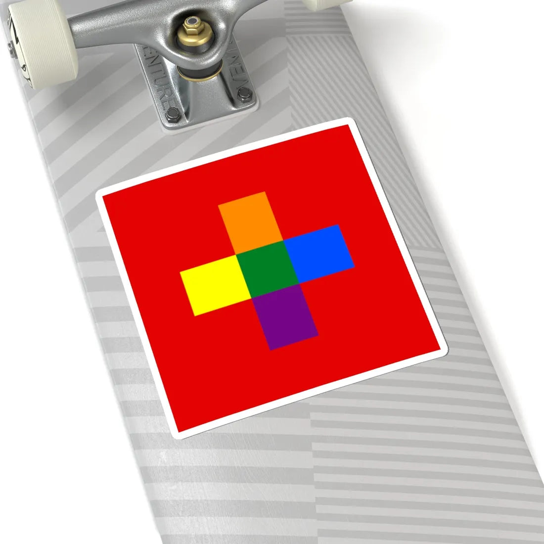 Switzerland Gay flag (Switzerland) STICKER Vinyl Kiss-Cut Decal - The Sticker Space