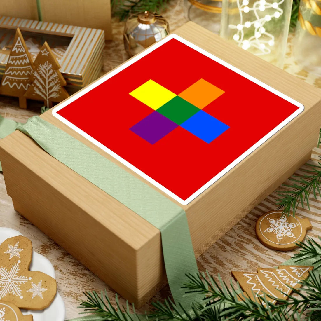 Switzerland Gay flag (Switzerland) STICKER Vinyl Kiss-Cut Decal - The Sticker Space