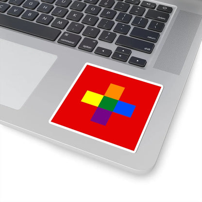 Switzerland Gay flag (Switzerland) STICKER Vinyl Kiss-Cut Decal - The Sticker Space
