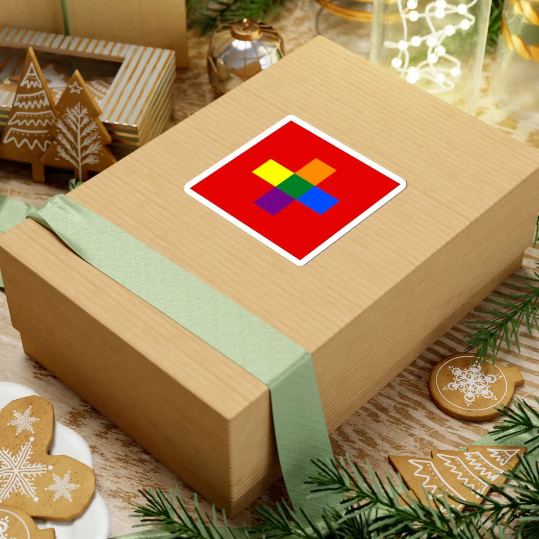 Switzerland Gay flag (Switzerland) STICKER Vinyl Kiss-Cut Decal - The Sticker Space