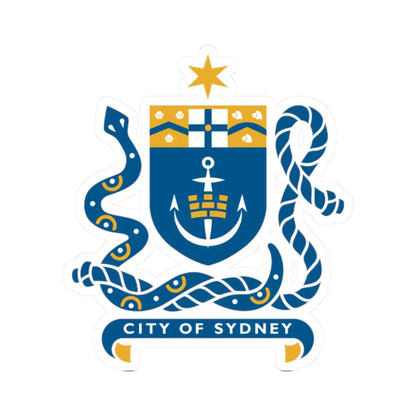 Sydney - COA (Australia) (Coat of Arms) STICKER Vinyl Kiss-Cut Decal
