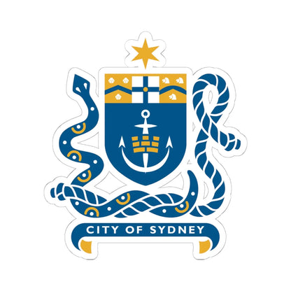 Sydney - COA (Australia) (Coat of Arms) STICKER Vinyl Kiss-Cut Decal