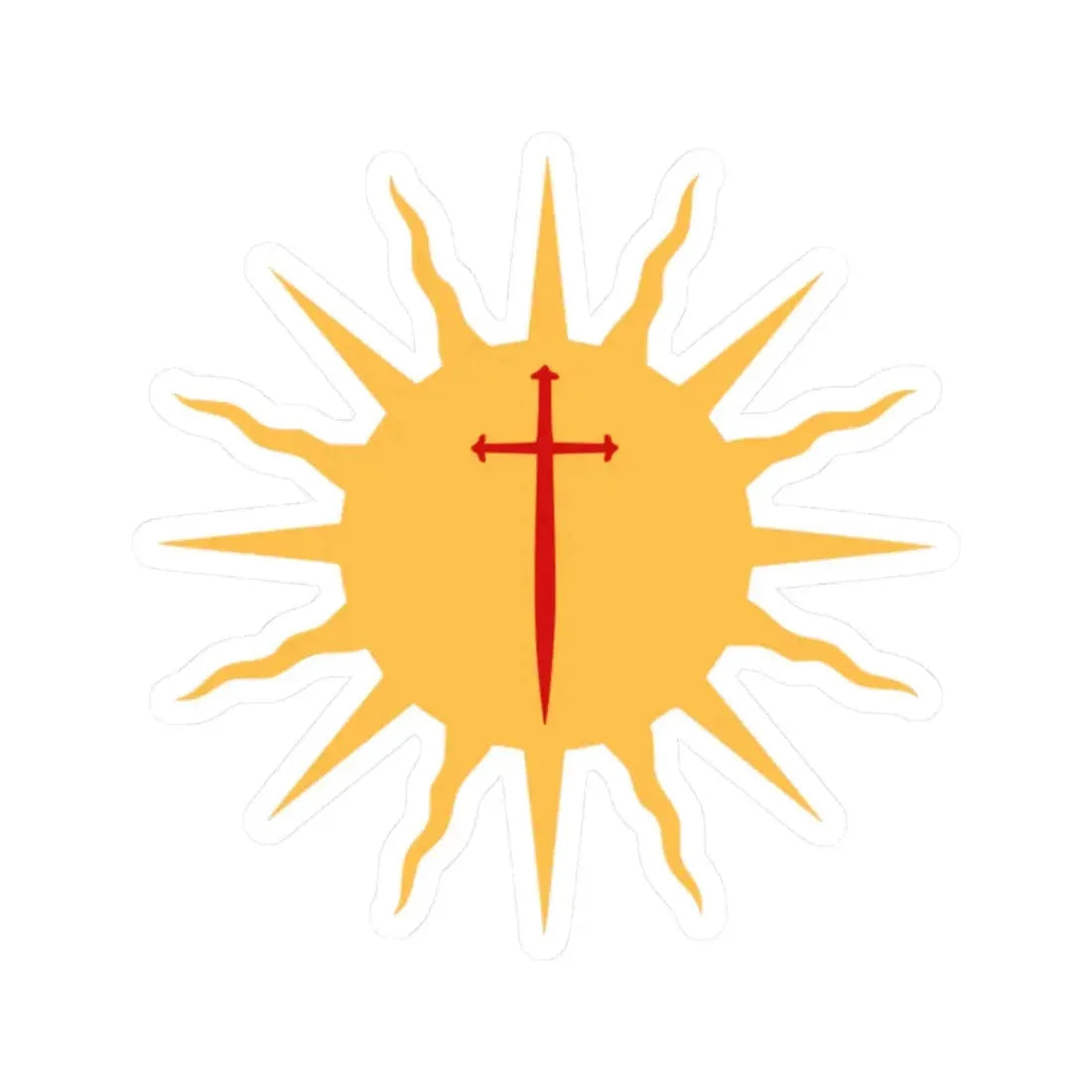 Symbol of Santiago del Estero (Argentina) STICKER Vinyl Kiss-Cut Decal 2 Inch White - The Sticker Space