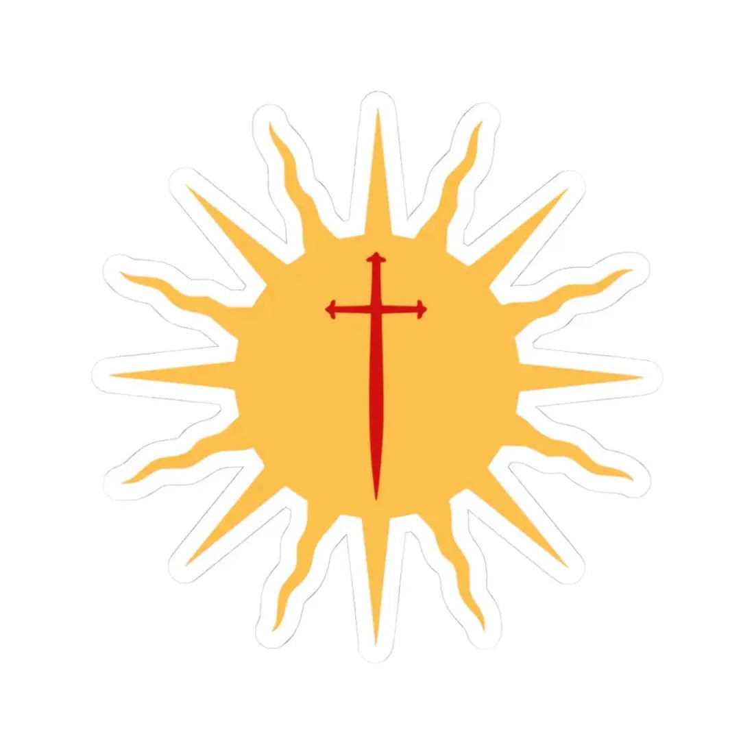 Symbol of Santiago del Estero (Argentina) STICKER Vinyl Kiss-Cut Decal 3 Inch White - The Sticker Space