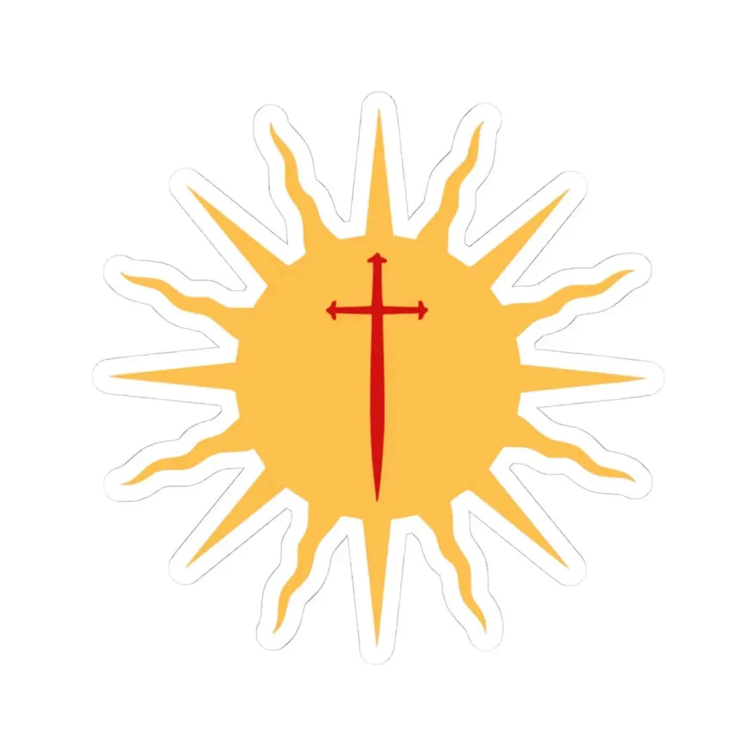 Symbol of Santiago del Estero (Argentina) STICKER Vinyl Kiss-Cut Decal 4 Inch White - The Sticker Space