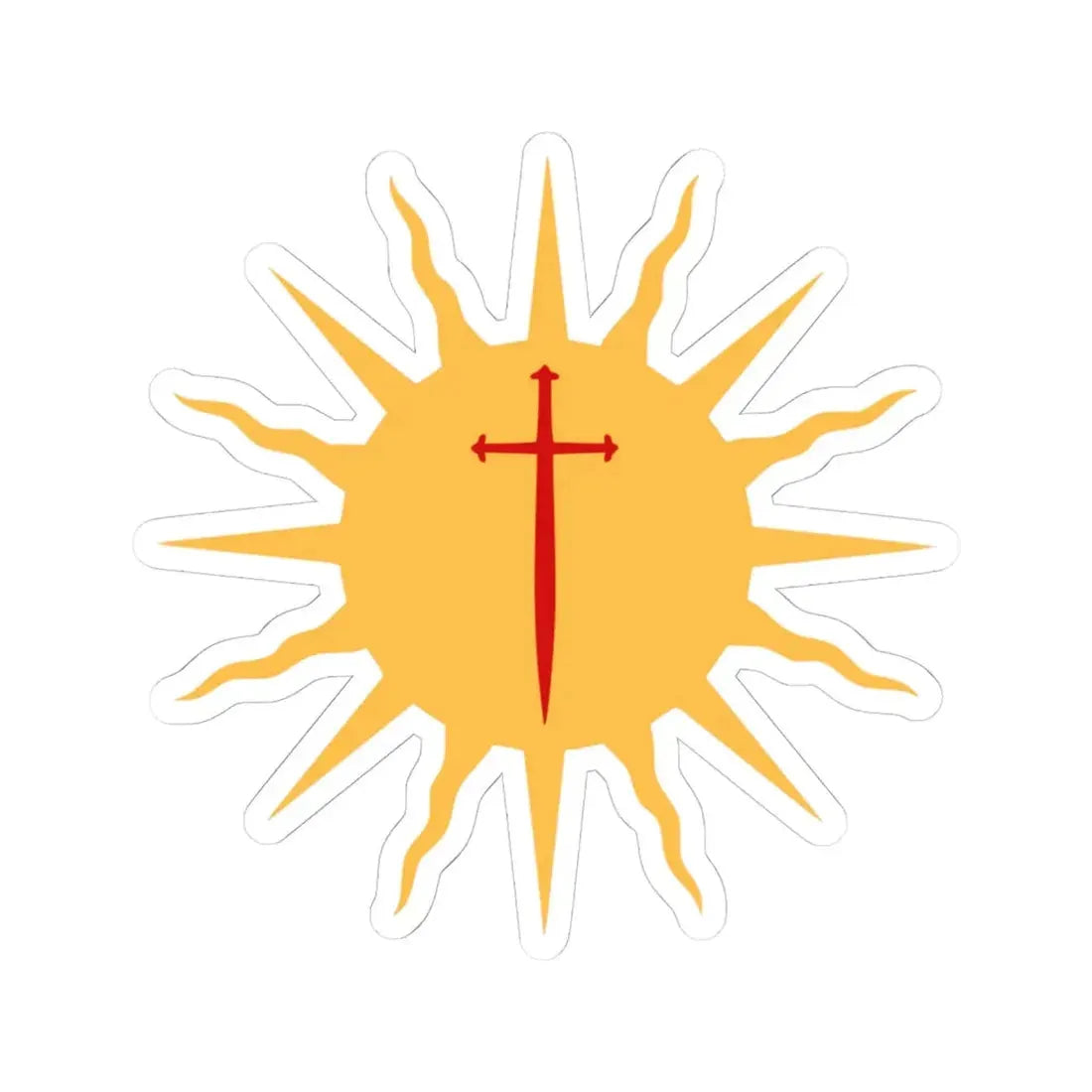 Symbol of Santiago del Estero (Argentina) STICKER Vinyl Kiss-Cut Decal 6 Inch White - The Sticker Space