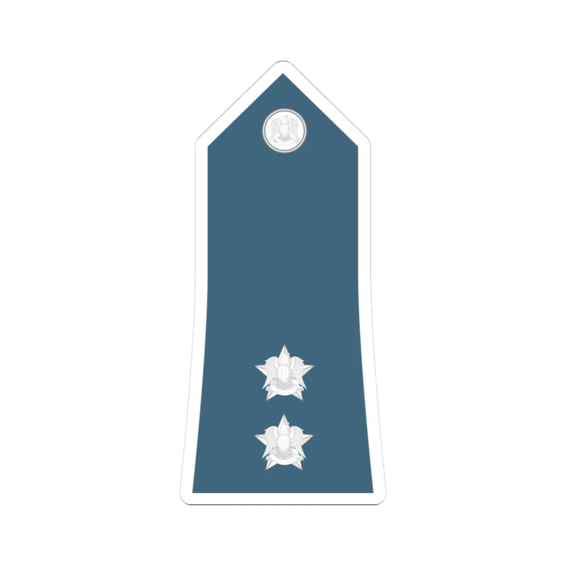 Syria Air Force   OF01b (Syria) (Military Rank) STICKER Vinyl Kiss-Cut Decal 3 Inch White - The Sticker Space