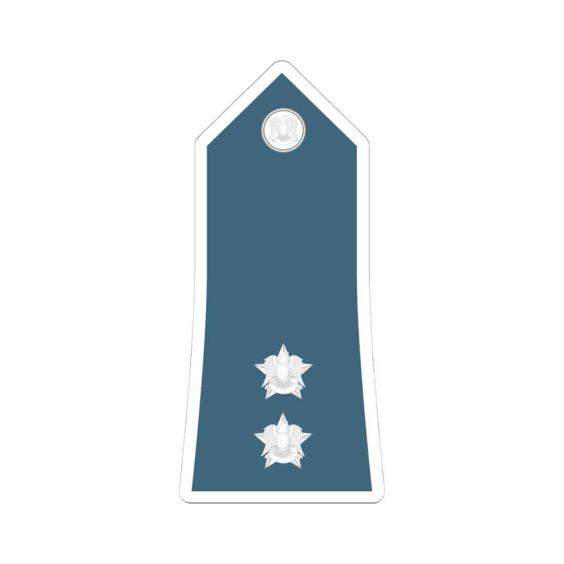 Syria Air Force   OF01b (Syria) (Military Rank) STICKER Vinyl Kiss-Cut Decal 4 Inch White - The Sticker Space