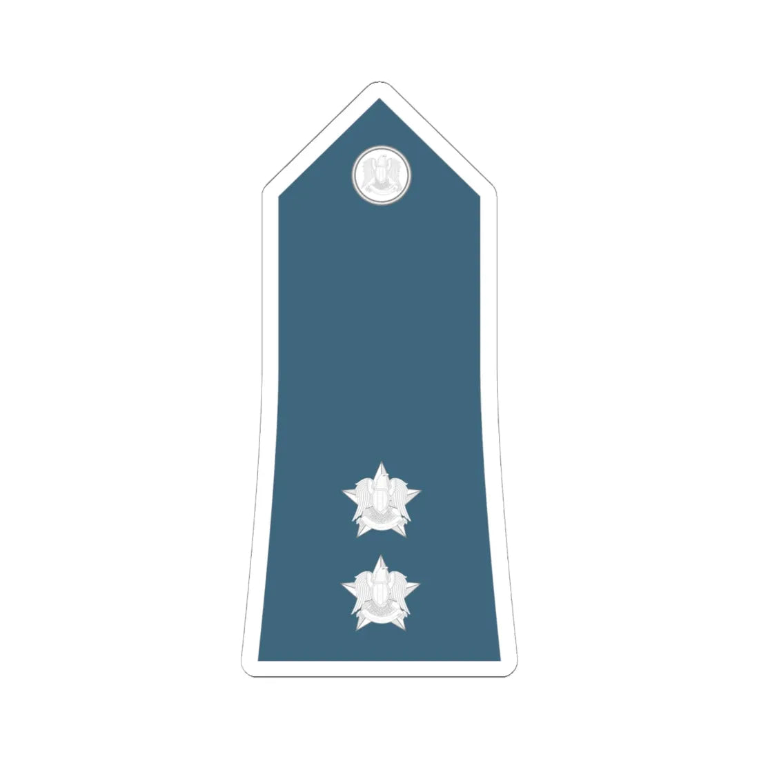 Syria Air Force   OF01b (Syria) (Military Rank) STICKER Vinyl Kiss-Cut Decal 6 Inch White - The Sticker Space