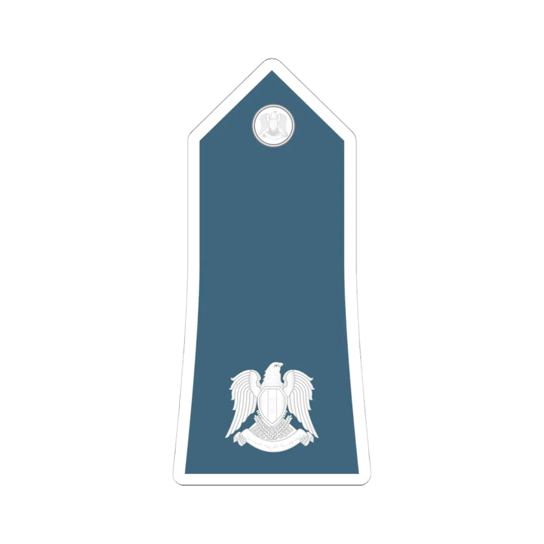 Syria Air Force   OF03 (Syria) (Military Rank) STICKER Vinyl Kiss-Cut Decal 4 Inch White - The Sticker Space