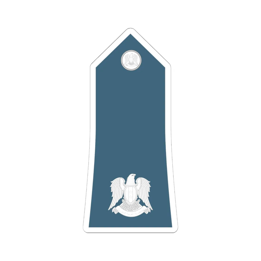 Syria Air Force   OF03 (Syria) (Military Rank) STICKER Vinyl Kiss-Cut Decal 6 Inch White - The Sticker Space