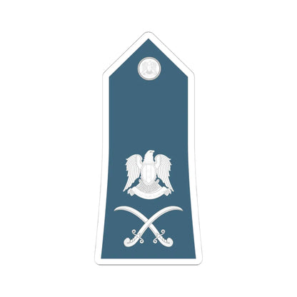 Syria Air Force   OF07 (Syria) (Military Rank) STICKER Vinyl Kiss-Cut Decal 4 Inch White - The Sticker Space