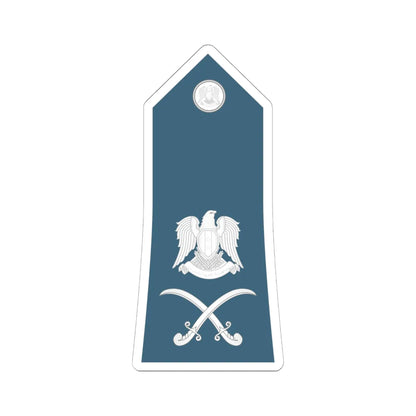 Syria Air Force   OF07 (Syria) (Military Rank) STICKER Vinyl Kiss-Cut Decal 6 Inch White - The Sticker Space