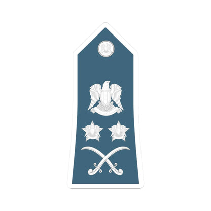 Syria Air Force   OF09 (Syria) (Military Rank) STICKER Vinyl Kiss-Cut Decal 2 Inch White - The Sticker Space
