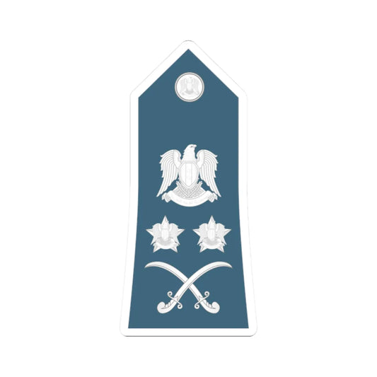 Syria Air Force   OF09 (Syria) (Military Rank) STICKER Vinyl Kiss-Cut Decal 2 Inch White - The Sticker Space