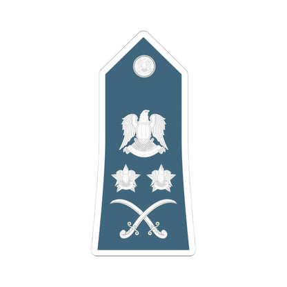 Syria Air Force   OF09 (Syria) (Military Rank) STICKER Vinyl Kiss-Cut Decal 4 Inch White - The Sticker Space