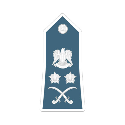 Syria Air Force   OF09 (Syria) (Military Rank) STICKER Vinyl Kiss-Cut Decal 6 Inch White - The Sticker Space
