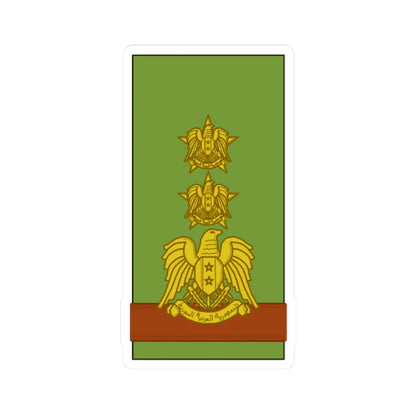 Syria Army Aqid (Syria) (Military Rank) STICKER Vinyl Kiss-Cut Decal 2 Inch White - The Sticker Space