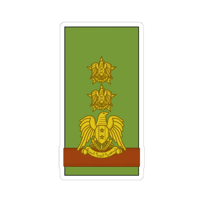 Syria Army Aqid (Syria) (Military Rank) STICKER Vinyl Kiss-Cut Decal 6 Inch White - The Sticker Space