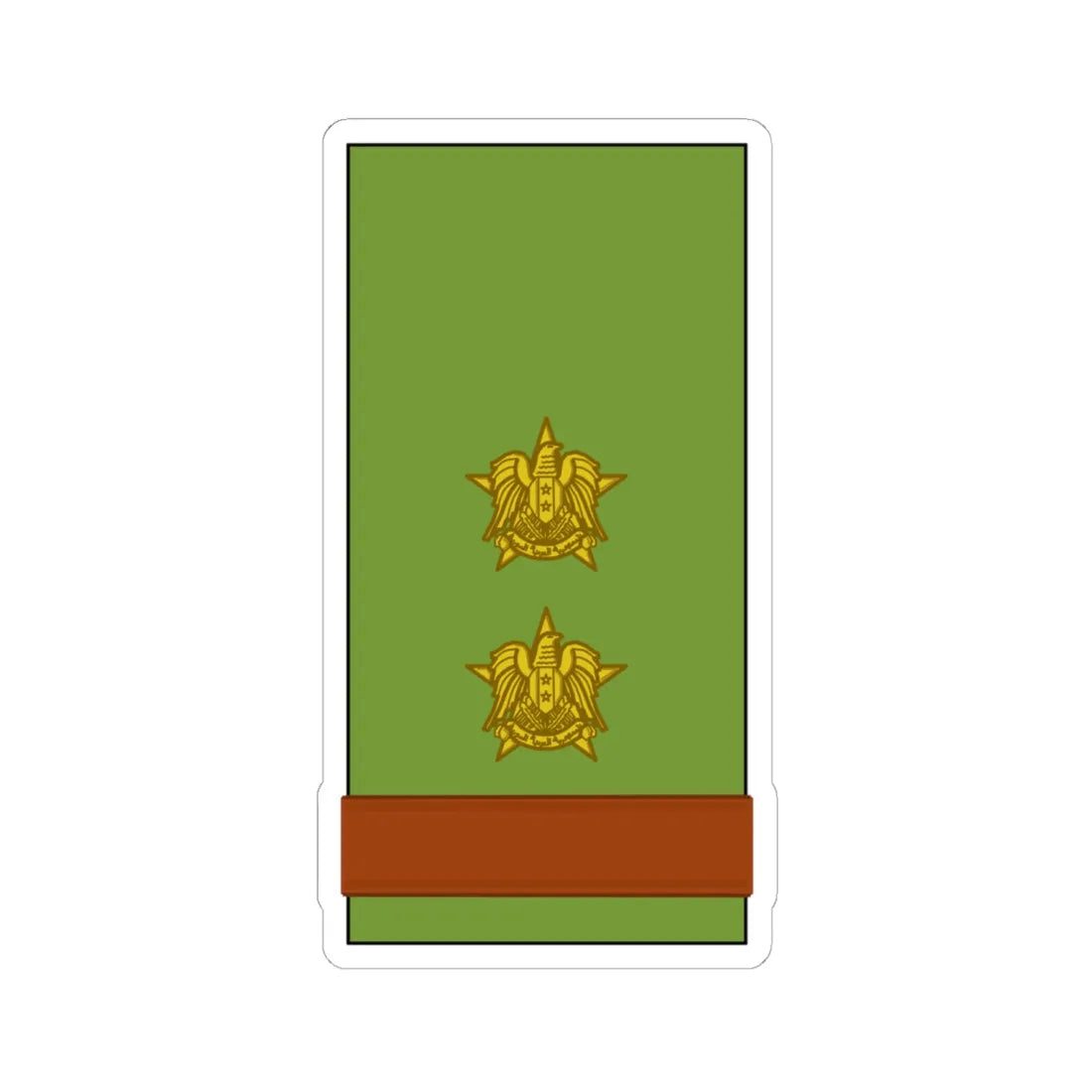 Syria Army Mulazim Awwal (Syria) (Military Rank) STICKER Vinyl Kiss-Cut Decal - The Sticker Space