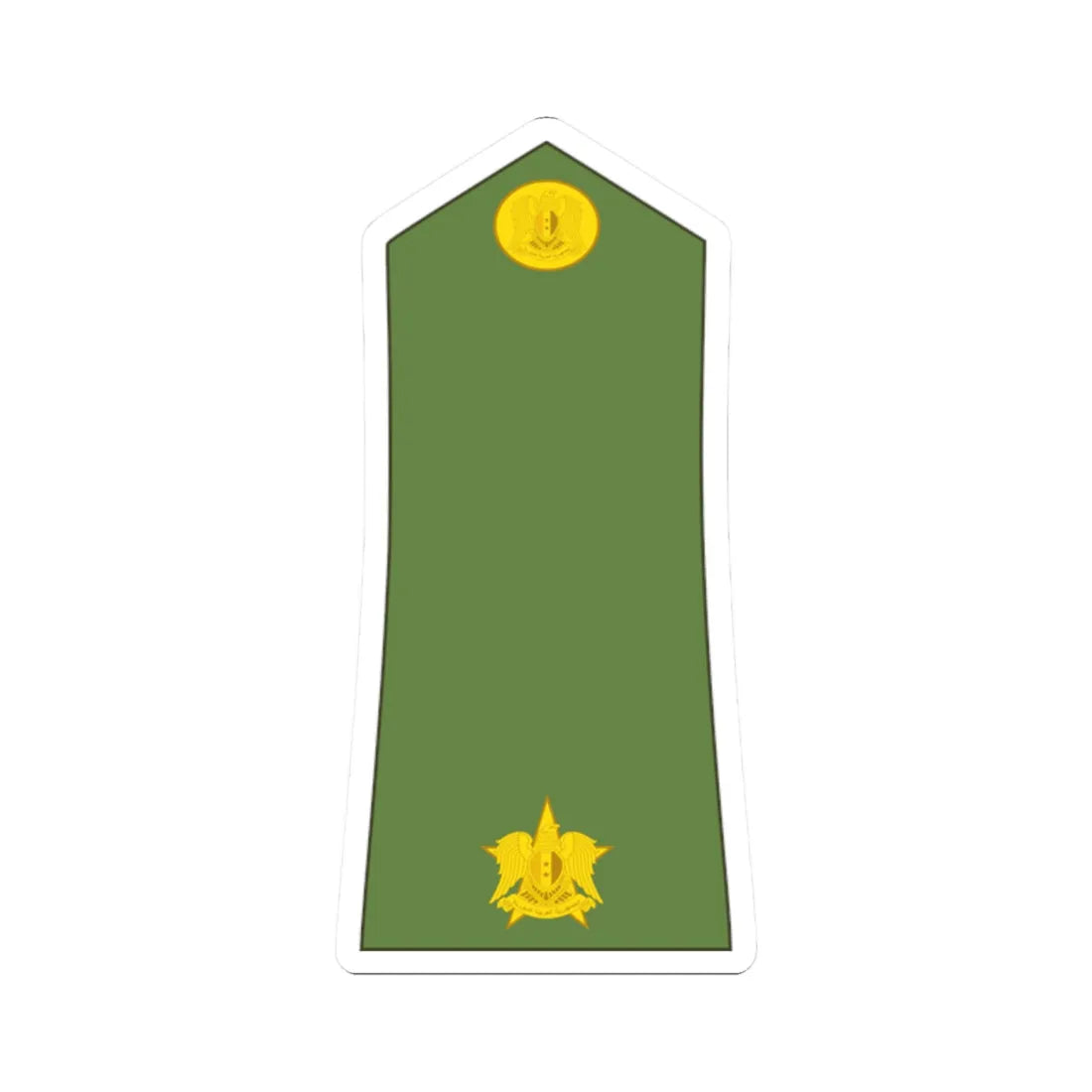 Syria army OF 1a (Syria) (Military Rank) STICKER Vinyl Kiss-Cut Decal 2 Inch White - The Sticker Space