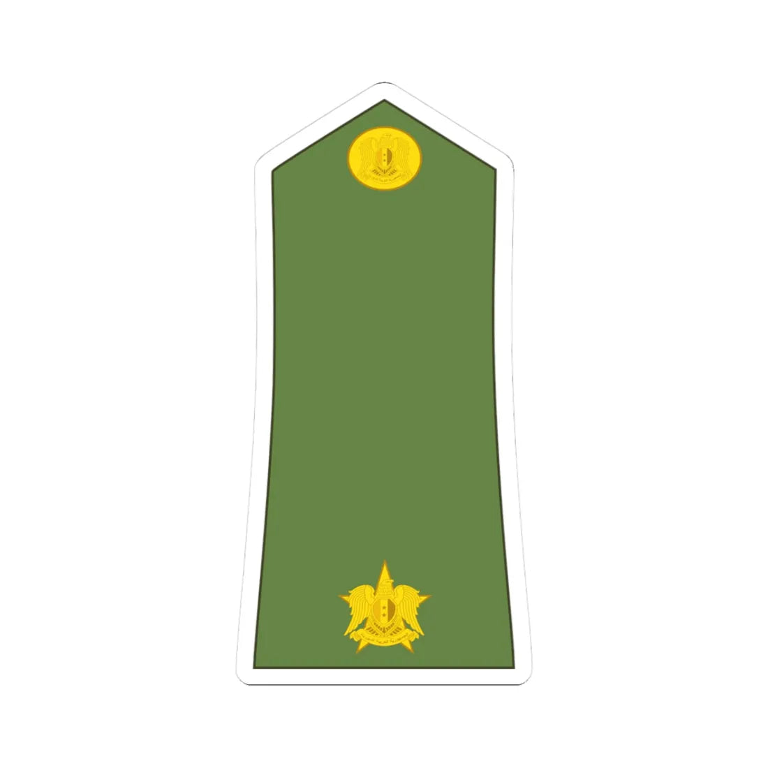 Syria army OF 1a (Syria) (Military Rank) STICKER Vinyl Kiss-Cut Decal 3 Inch White - The Sticker Space