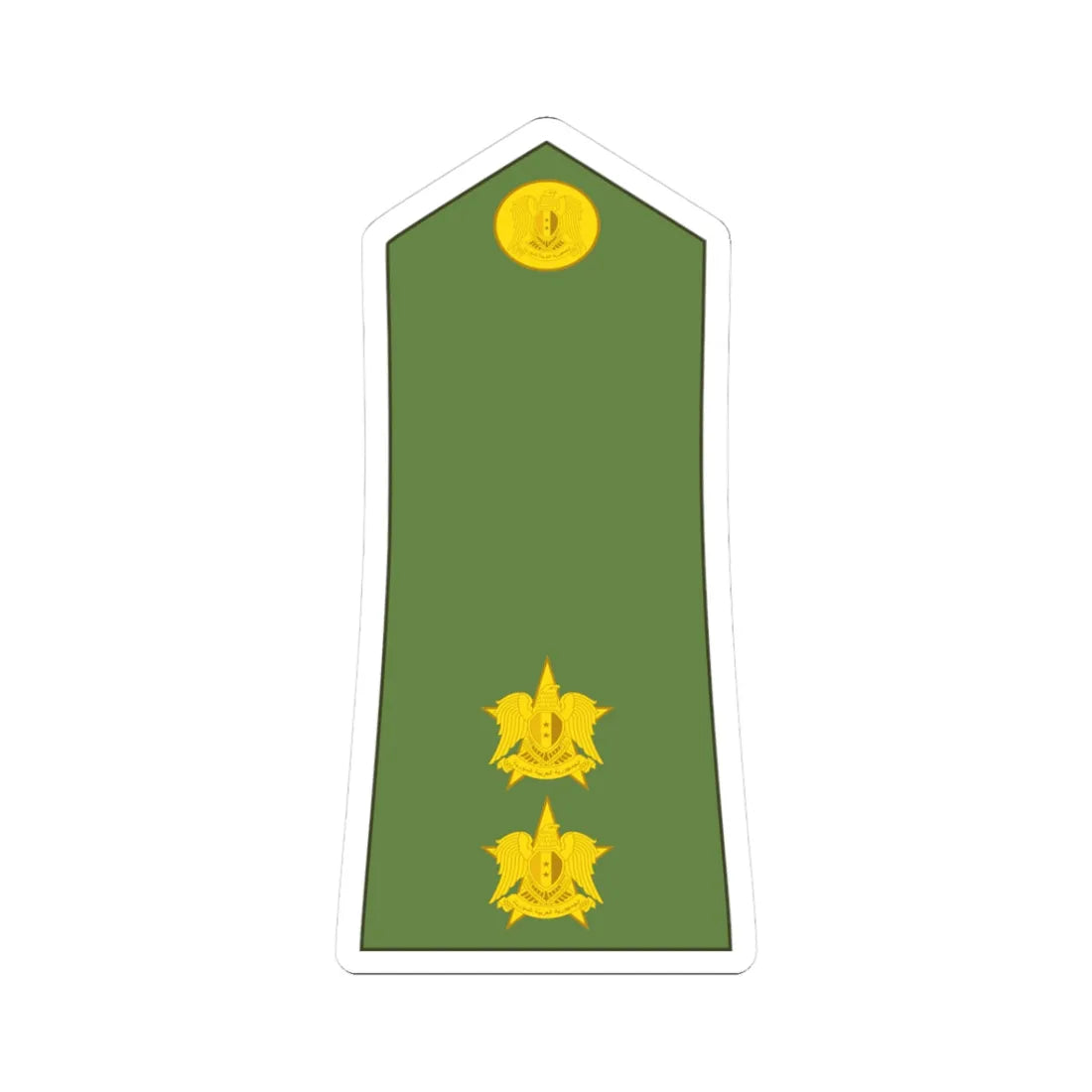 Syria army OF 1b (Syria) (Military Rank) STICKER Vinyl Kiss-Cut Decal 3 Inch White - The Sticker Space