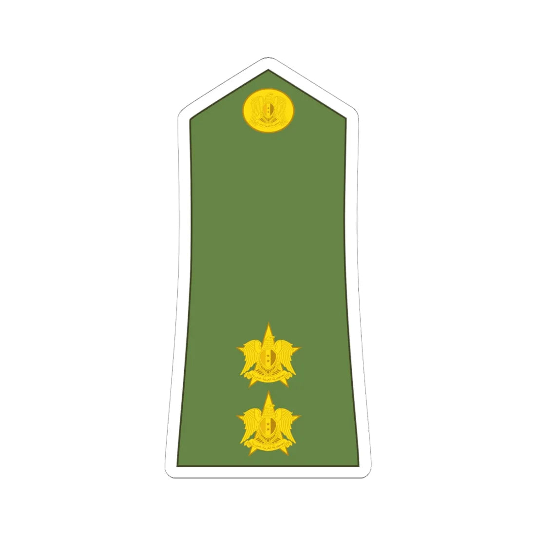 Syria army OF 1b (Syria) (Military Rank) STICKER Vinyl Kiss-Cut Decal 6 Inch White - The Sticker Space