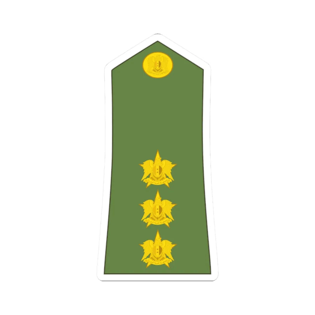 Syria army OF 2 (Syria) (Military Rank) STICKER Vinyl Kiss-Cut Decal 2 Inch White - The Sticker Space