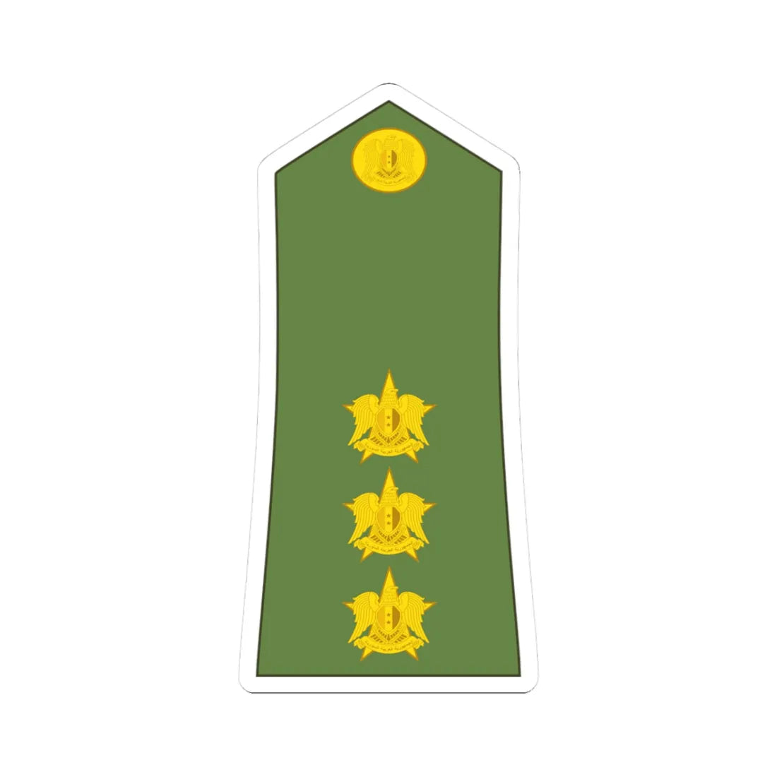 Syria army OF 2 (Syria) (Military Rank) STICKER Vinyl Kiss-Cut Decal 3 Inch White - The Sticker Space