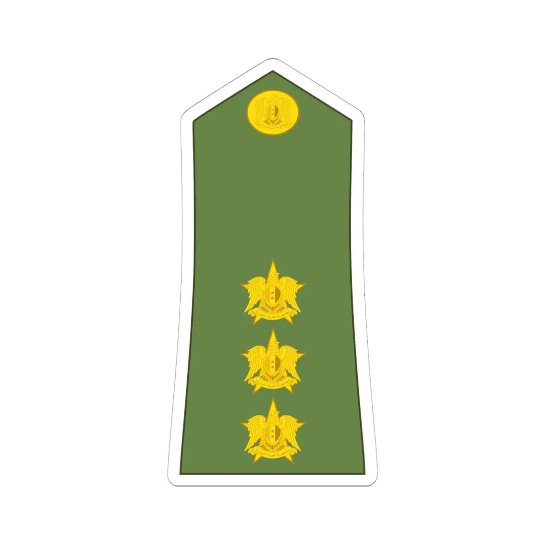 Syria army OF 2 (Syria) (Military Rank) STICKER Vinyl Kiss-Cut Decal 6 Inch White - The Sticker Space