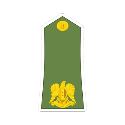 Syria army OF 3 (Syria) (Military Rank) STICKER Vinyl Kiss-Cut Decal 3 Inch White - The Sticker Space