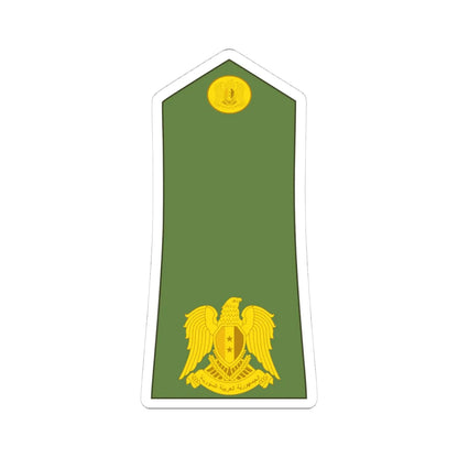 Syria army OF 3 (Syria) (Military Rank) STICKER Vinyl Kiss-Cut Decal 4 Inch White - The Sticker Space