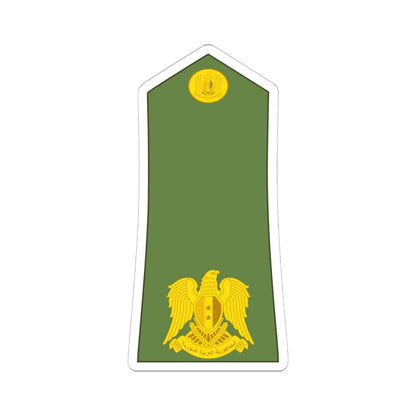 Syria army OF 3 (Syria) (Military Rank) STICKER Vinyl Kiss-Cut Decal 6 Inch White - The Sticker Space