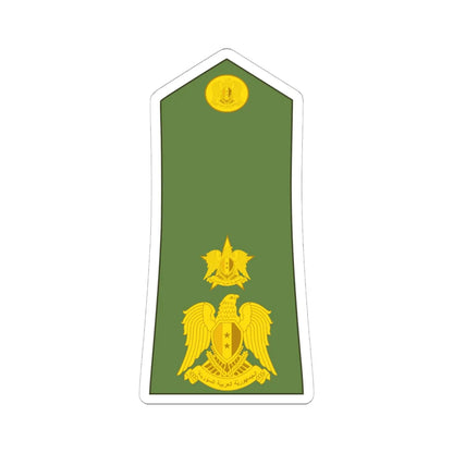 Syria army OF 4 (Syria) (Military Rank) STICKER Vinyl Kiss-Cut Decal 6 Inch White - The Sticker Space