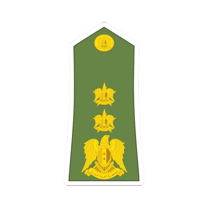 Syria army OF 5 (Syria) (Military Rank) STICKER Vinyl Kiss-Cut Decal 2 Inch White - The Sticker Space