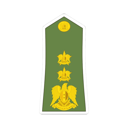 Syria army OF 5 (Syria) (Military Rank) STICKER Vinyl Kiss-Cut Decal 3 Inch White - The Sticker Space