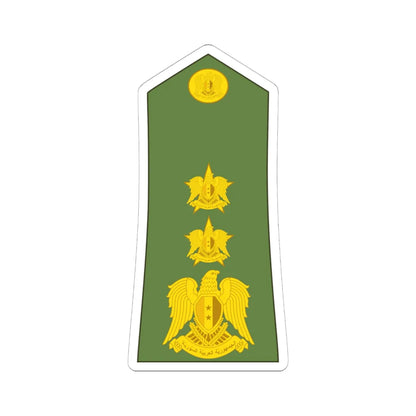 Syria army OF 5 (Syria) (Military Rank) STICKER Vinyl Kiss-Cut Decal 6 Inch White - The Sticker Space
