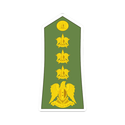 Syria army OF 6 (Syria) (Military Rank) STICKER Vinyl Kiss-Cut Decal 2 Inch White - The Sticker Space