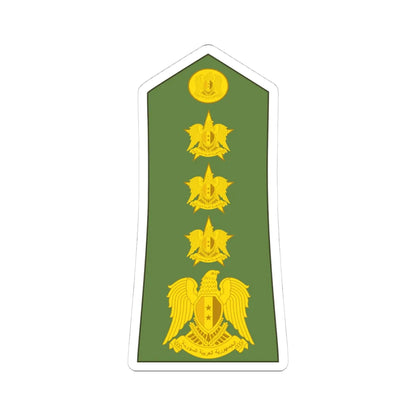 Syria army OF 6 (Syria) (Military Rank) STICKER Vinyl Kiss-Cut Decal 4 Inch White - The Sticker Space