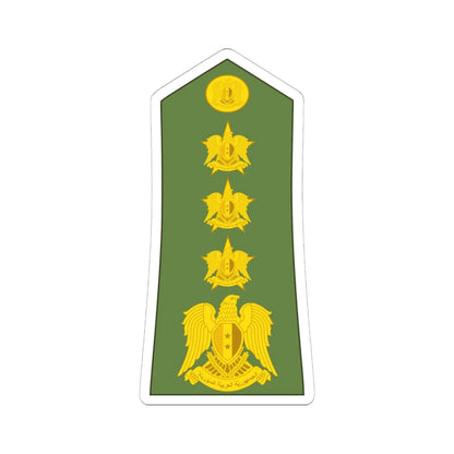 Syria army OF 6 (Syria) (Military Rank) STICKER Vinyl Kiss-Cut Decal 6 Inch White - The Sticker Space