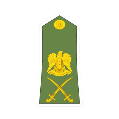 Syria army OF 7 (Syria) (Military Rank) STICKER Vinyl Kiss-Cut Decal 2 Inch White - The Sticker Space