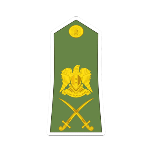 Syria army OF 7 (Syria) (Military Rank) STICKER Vinyl Kiss-Cut Decal 2 Inch White - The Sticker Space