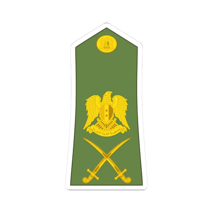 Syria army OF 7 (Syria) (Military Rank) STICKER Vinyl Kiss-Cut Decal 3 Inch White - The Sticker Space