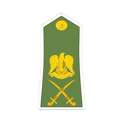 Syria army OF 7 (Syria) (Military Rank) STICKER Vinyl Kiss-Cut Decal 4 Inch White - The Sticker Space